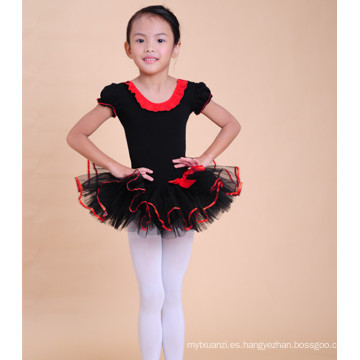 2015 nuevos niños bailando ropa tutú vestido de niña negro cisne ropa de baile de ballet